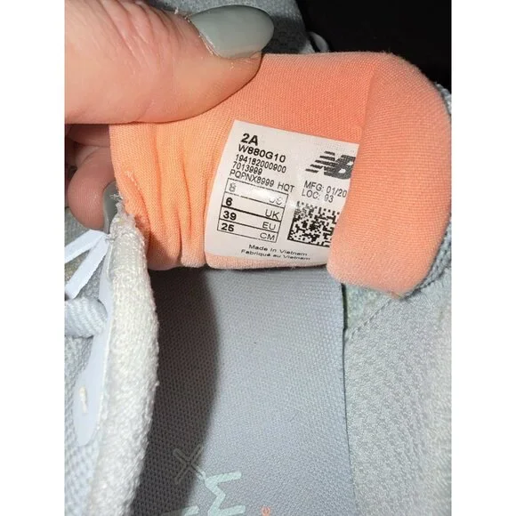 New Balance Fresh Foam X 880 v10 Running Shoes Womens Size 8 Grey W880G10 - Picture 8 of 8